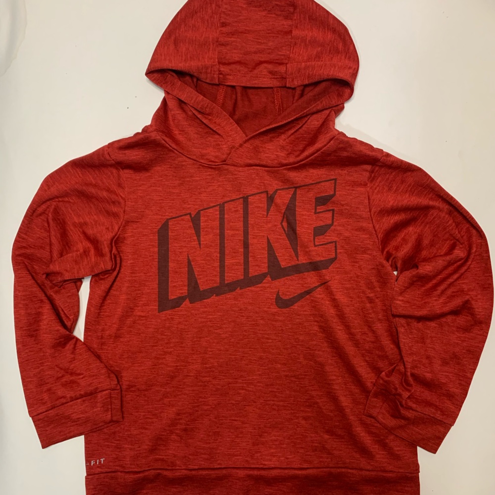 Nike Dry fit Long Sleeve T-shirt with Hoodie Size 4